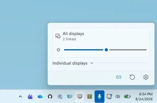 Значок Power Display в системном трее
