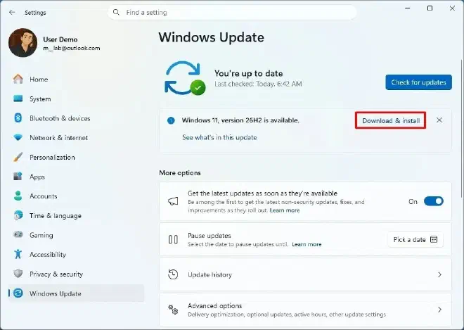 Проверка обновлений Windows 11 в Центре обновления Windows